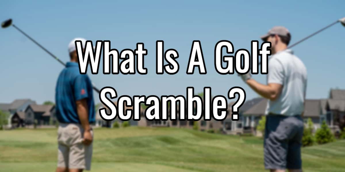 what is a golf scramble